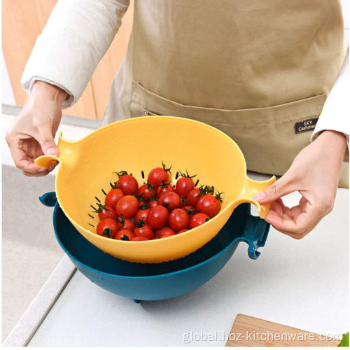Sink Strainer for Vegetable and Fruit Double-layer Plastic Sink Strainer Supplier